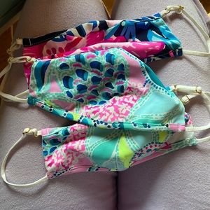 Lilly Pulitzer kids sized masks (set of 3)